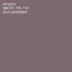#7F6970 - Old Lavender Color Image